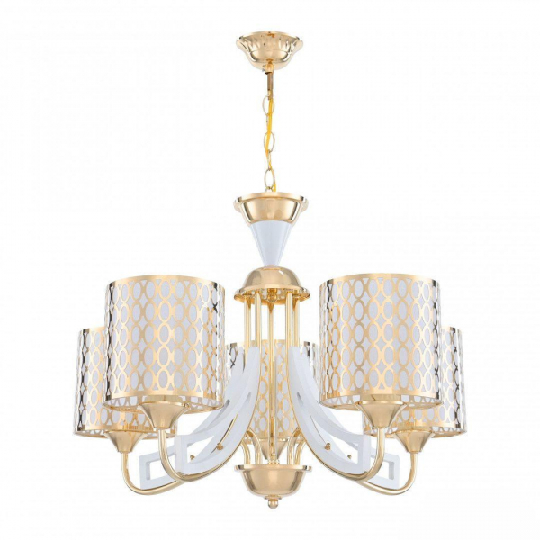 Подвесная люстра Arte Milano Florentia-3387 303387/5 Wh/Gd Подвесная люстра Arte Milano Florentia-3387 303387/5 Wh/Gd