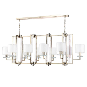 Подвесная люстра Crystal Lux Nicolas SP10 L1300 Gold/White