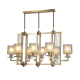 Подвесная люстра Lumina Deco Manhattan LDP 8012-8 PR F.GD