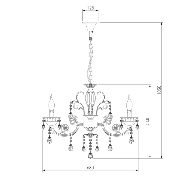 Подвесная люстра Bogates 230/6 Strotskis Подвесная люстра Bogates 230/6 Strotskis