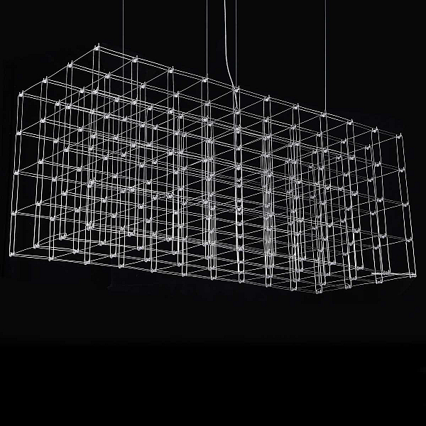 Подвесная люстра Imperium Loft Quasar Cosmos Square Led Pendant Light 80/80/200 252290-22