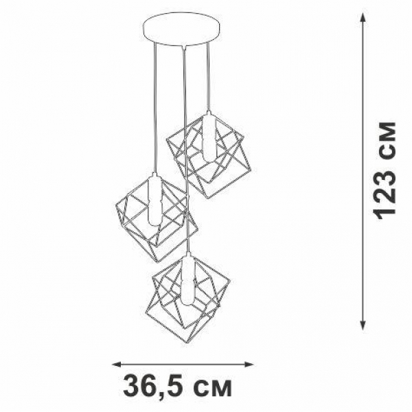 Подвесная люстра Vitaluce V4943-1/3S Подвесная люстра Vitaluce V4943-1/3S