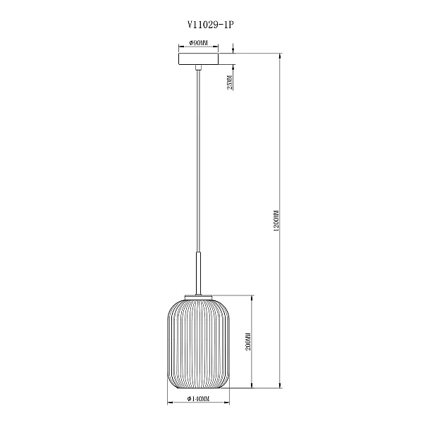 Подвесной светильник Moderli Ivory V11029-1P