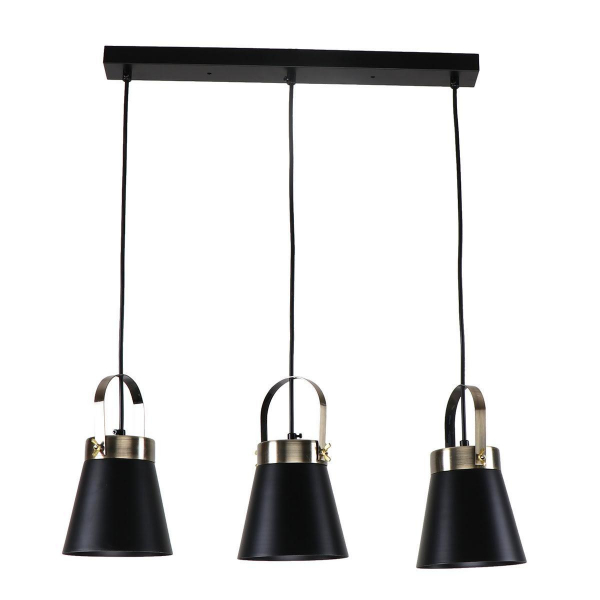 Подвесной светильник IMEX MD.3607-3-P BK+AB Подвесной светильник IMEX MD.3607-3-P BK+AB