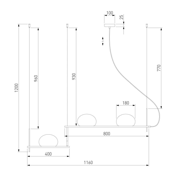 Подвесной светильник Eurosvet Stair 70145/3 черный Подвесной светильник Eurosvet Stair 70145/3 черный