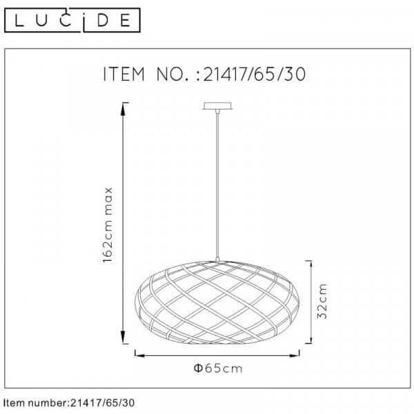 Подвесной светильник Lucide Wolfram 21417/65/30 Подвесной светильник Lucide Wolfram 21417/65/30