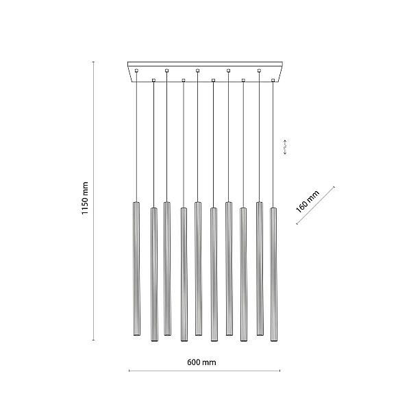 Подвесной светильник TK Lighting 11488 Ferro Sabia a072572
