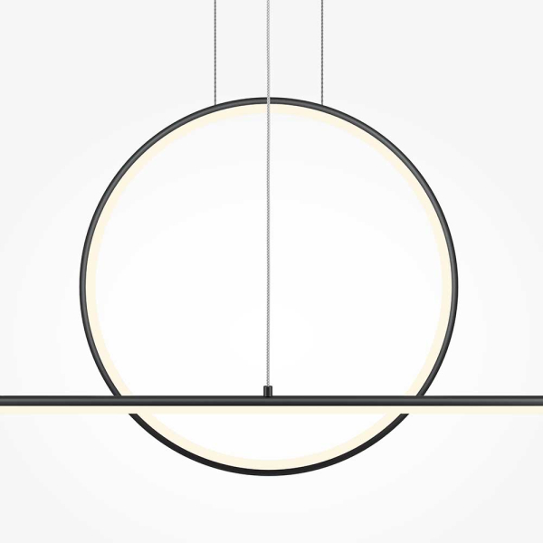 Подвесной светодиодный светильник Maytoni Halo MOD247PL-L49BK