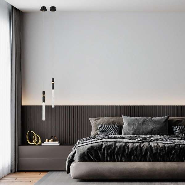 Подвесной светодиодный светильник Gerhort G61308/1BK+GD Подвесной светодиодный светильник Gerhort G61308/1BK+GD