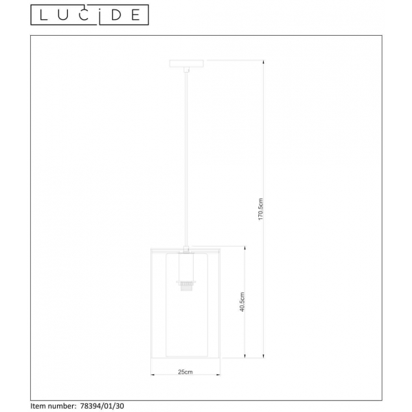 Подвесной светильник Lucide Dounia 78394/01/30 Подвесной светильник Lucide Dounia 78394/01/30