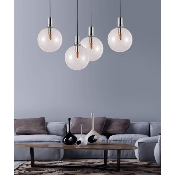 Подвесной светильник Lumina Deco Dorito LDP 1212-250 GY+CHR Подвесной светильник Lumina Deco Dorito LDP 1212-250 GY+CHR