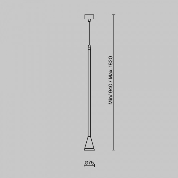 Подвесной светильник Maytoni Technical Arrow P064PL-01W-1 Подвесной светильник Maytoni Technical Arrow P064PL-01W-1