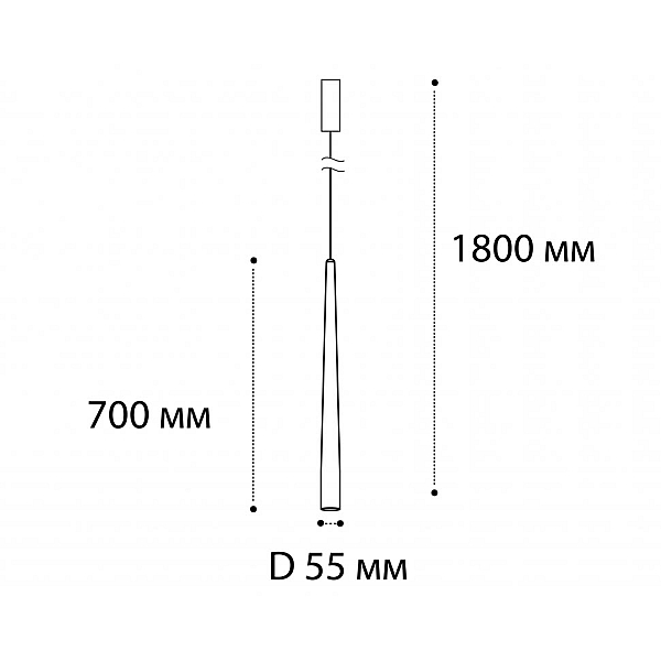 Подвесной светодиодный светильник Italline IT03-1428 coffee