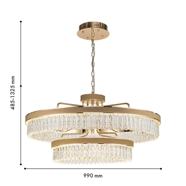 Подвесной светодиодный светильник Favourite Visconte 4304-10P Подвесной светодиодный светильник Favourite Visconte 4304-10P