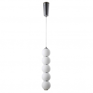 Подвесной светодиодный светильник Crystal Lux Desi SP5 Chrome/White