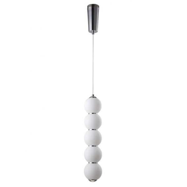 Подвесной светодиодный светильник Crystal Lux Desi SP5 Chrome/White Подвесной светодиодный светильник Crystal Lux Desi SP5 Chrome/White