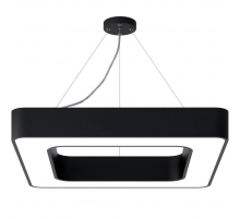 Подвесной светодиодный cветильник Geometria ЭРА Quadro SPO-161-B-40K-060 60Вт 4000К черный Б0050583