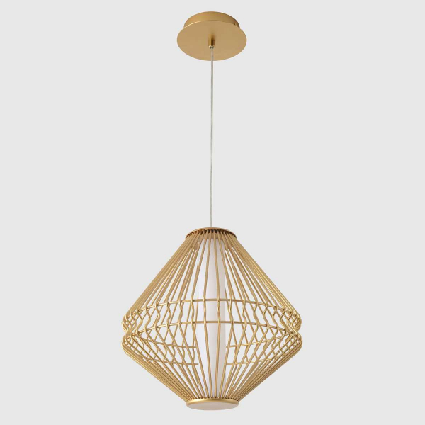 Подвесной светильник Crystal Lux CUADRA SP15W LED GOLD Подвесной светильник Crystal Lux CUADRA SP15W LED GOLD