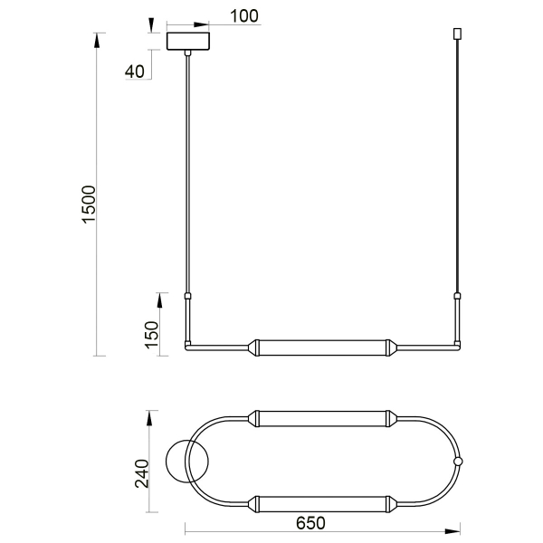 Подвесной светильник Vele Luce Capsula VL7293P31