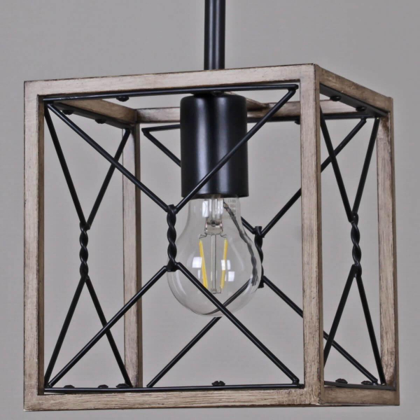 Подвесной светильник Illumico IL1008-1P-05 BK Wood Подвесной светильник Illumico IL1008-1P-05 BK Wood