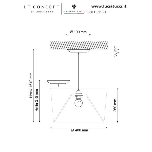 Подвесной светильник Lucia Tucci Lotte 214.1 Подвесной светильник Lucia Tucci Lotte 214.1