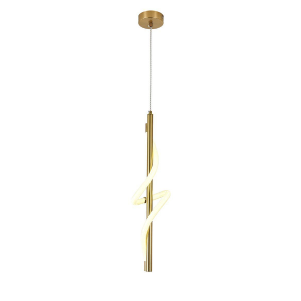 Подвесной светодиодный светильник Indigo Intreccio 14025/1P Brass V000144L Подвесной светодиодный светильник Indigo Intreccio 14025/1P Brass V000144L