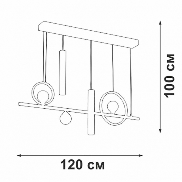 Подвесной светильник Vitaluce V3095-0/5S Подвесной светильник Vitaluce V3095-0/5S