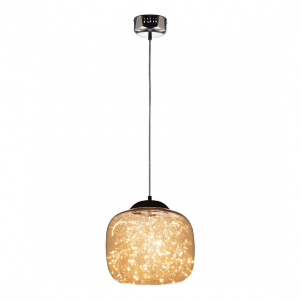 Подвесной светодиодный светильник Lumina Deco Daisy LDP 6823-300 CHR+AMB Подвесной светодиодный светильник Lumina Deco Daisy LDP 6823-300 CHR+AMB