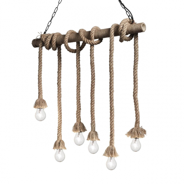 Подвесной светильник Ideal Lux Canapa SP6 134826 Подвесной светильник Ideal Lux Canapa SP6 134826