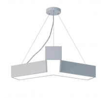 Подвесной светодиодный cветильник Geometria ЭРА Igrek SPO-141-W-40K-028 28Вт 4000К белый Б0050566