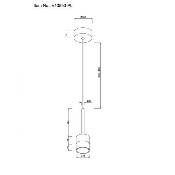 Подвесной светодиодный светильник Moderli Self V10853-PL Подвесной светодиодный светильник Moderli Self V10853-PL