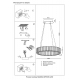 Подвесной светодиодный светильник Crystal Lux Musika SP50W Led Chrome