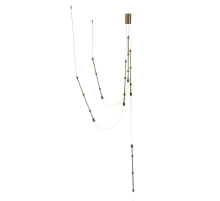 Подвесной светодиодный светильник Indigo Corda 14010/3P Brass V000064L