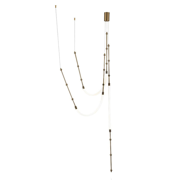 Подвесной светодиодный светильник Indigo Corda 14010/3P Brass V000064L Подвесной светодиодный светильник Indigo Corda 14010/3P Brass V000064L