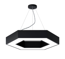 Подвесной светодиодный cветильник Geometria ЭРА Hexagon SPO-123-B-40K-045 45Вт 4000К черный Б0050555