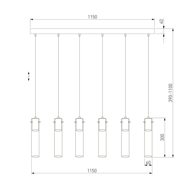 Подвесной светильник TK Lighting 3150 Look Graphite Подвесной светильник TK Lighting 3150 Look Graphite