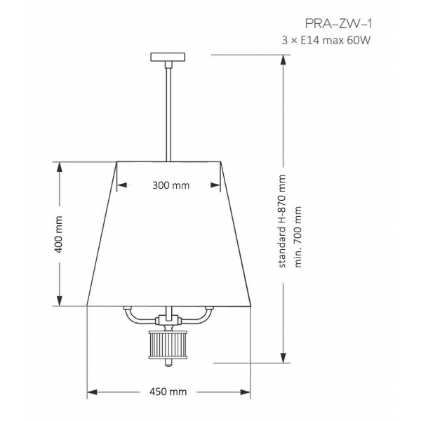 Подвесной светильник KUTEK MOOD Prato PRA-ZW-1(ZM) Подвесной светильник KUTEK MOOD Prato PRA-ZW-1(ZM)