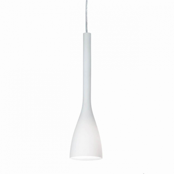 Подвесной светильник Ideal Lux Flut SP1 Small Bianco 035697 Подвесной светильник Ideal Lux Flut SP1 Small Bianco 035697