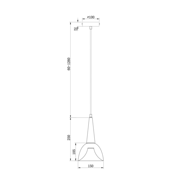 Подвесной светильник Freya FR8009PL-01GB