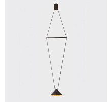 Подвесной светодиодный светильник Italline IT03-1430 black/orange