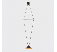 Подвесной светодиодный светильник Italline IT03-1430 black/orange