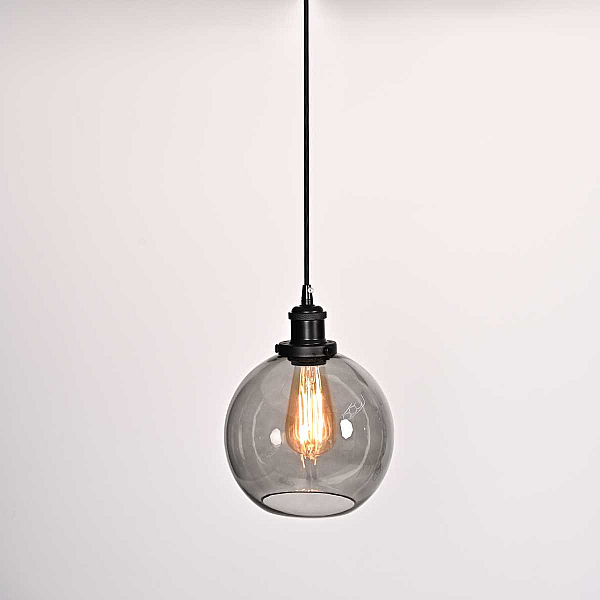 Подвесной светильник Imperium Loft Loft Clear Glass Sphere Cloche Дымчатый 377316-22