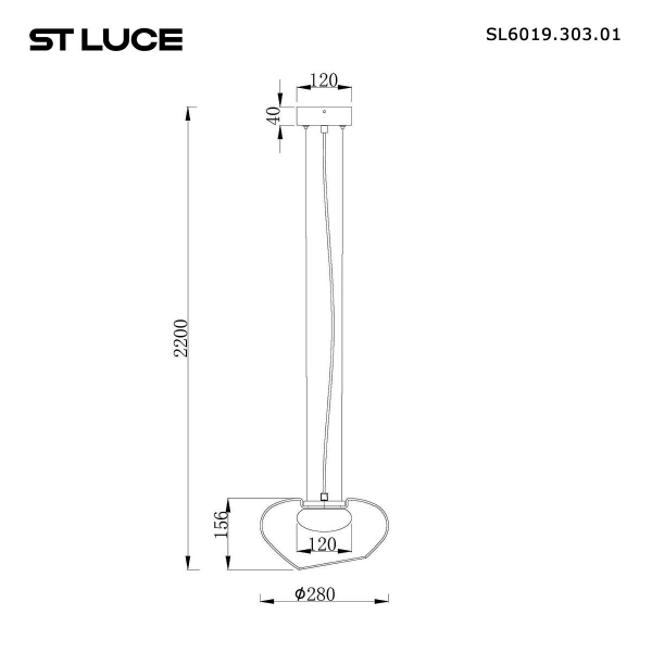 Подвесной светодиодный светильник ST Luce Foray SL6019.303.01 Подвесной светодиодный светильник ST Luce Foray SL6019.303.01