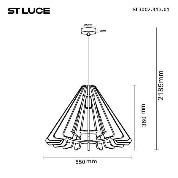 Подвесной светильник ST Luce Sentito SL3002.413.01 Подвесной светильник ST Luce Sentito SL3002.413.01