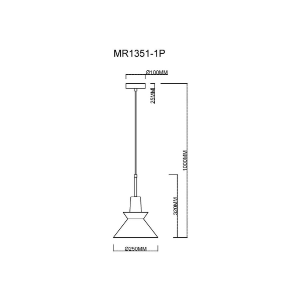 Подвесной светильник MyFar Kristina MR1351-1P Подвесной светильник MyFar Kristina MR1351-1P