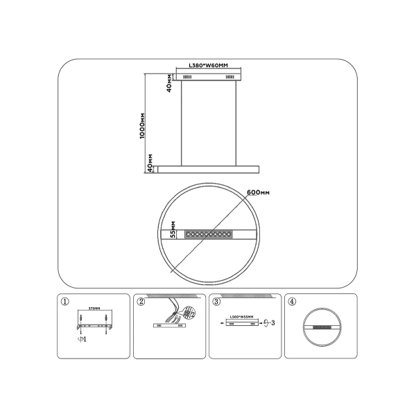 Подвесной светодиодный светильник Ambrella light Comfort LineTech FL51488