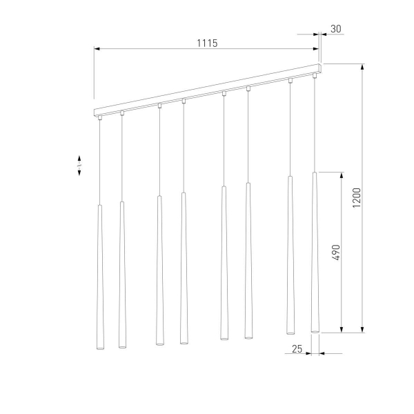 Подвесной светильник TK Lighting 6429 Piano White Подвесной светильник TK Lighting 6429 Piano White