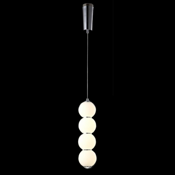 Подвесной светодиодный светильник Crystal Lux Desi SP4 Chrome/White Подвесной светодиодный светильник Crystal Lux Desi SP4 Chrome/White
