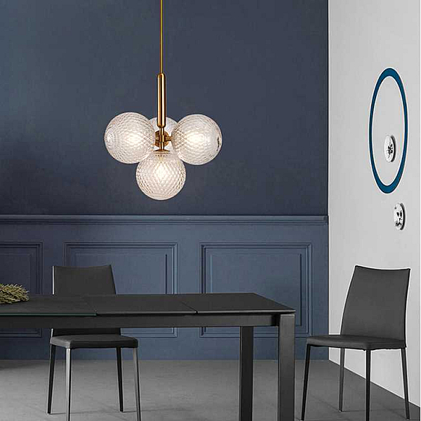 Подвесной светильник Imperium Loft Raffin 4 Transparent Gold 255229-26
