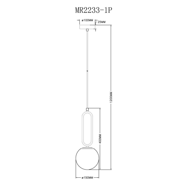 Подвесной светильник MyFar Pierre MR2233-1P Подвесной светильник MyFar Pierre MR2233-1P